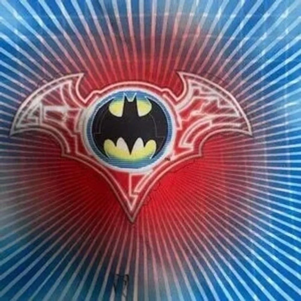 Batman Flat Sheet Twin Swinging Logo